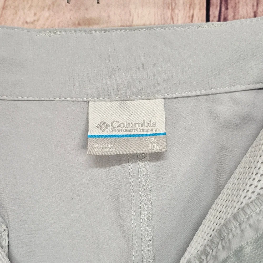 Columbia PFG Mens Size 42 Gray Performance‎ Fishing Shorts Outdoors Summer